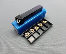 Lathe threading tool and inserts (16mm)