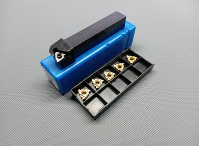 Lathe threading tool and inserts (16mm)