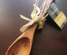 Solid Monkeypod Wood Medium Salad Servers - New