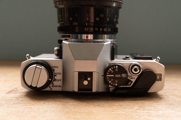 1980s Olympus OM-20 camera