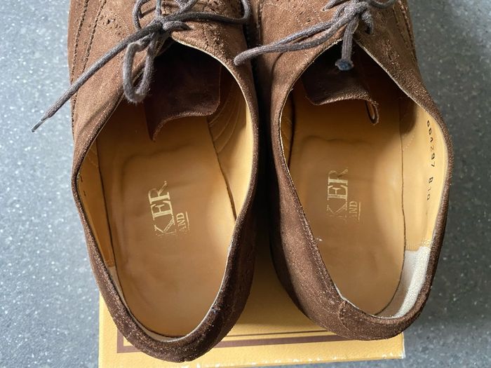 Barker England Albert Collection Castagnia Suede Hampstead Size UK8,5