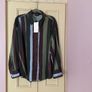 Fab Zara Green & Brown Satin Stripe Shirt  Size XL runs big UK 14 Image 9