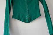 Cotton On Lace Trim Long Sleeve Top  XS