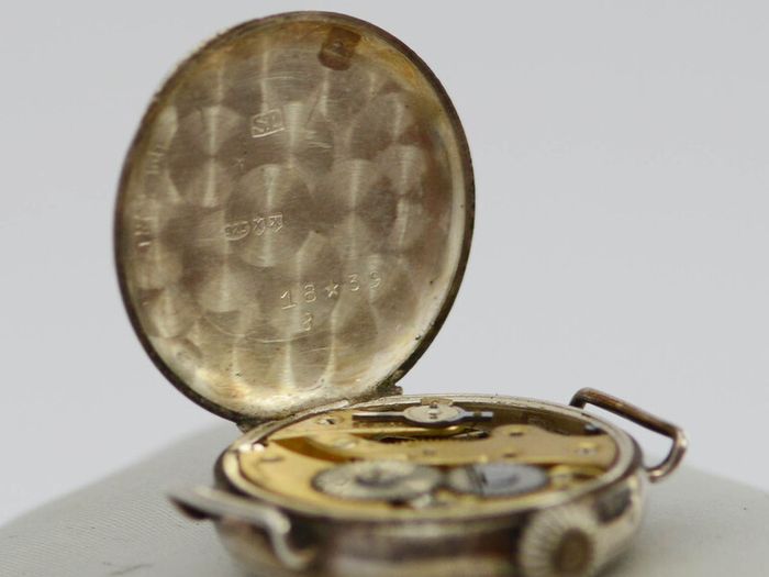 Vintage Silver Trench  Wrist Watch