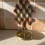 Vintage Solid brass sconce Wall Mount Pillar Candle holder Image 3