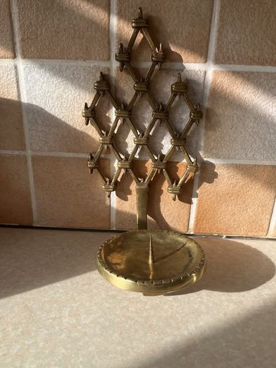 Vintage Solid brass sconce Wall Mount Pillar Candle holder