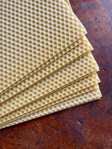 100% Natural Donegal Beeswax for candles (5 sheets per pack)