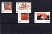 1993 Guernsey Europa Contemporary Art Commemorative Stamps Mint Never Hinged (MNH)