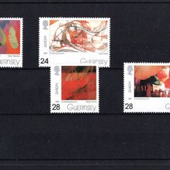 1993 Guernsey Europa Contemporary Art Commemorative Stamps Mint Never Hinged (MNH)