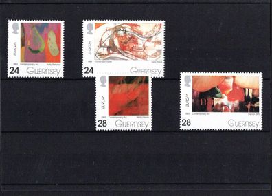 1993 Guernsey Europa Contemporary Art Commemorative Stamps Mint Never Hinged (MNH)