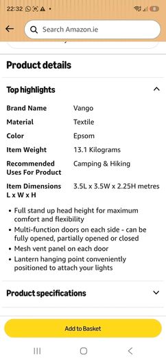 Vango  event shelter