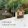 Eco-Friendly Bee House | Bug Hotel for Bees, Butterfly, Insect | Kid Friendly Weather Resistant Hanging Bee Hotel Bamboo Nesting Habitat | Bug House Garden Decor & Nature Gifts for Kids Image 5