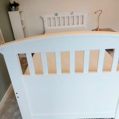 2 x White Single bed frames available