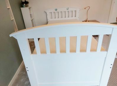 2 x White Single bed frames available