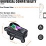 Bike Handlebar Bag with Mobile Phone Holder, Bicycle Frame Top Tube Pouch, Waterproof Cycle Cell Phone Mount with Touch Screen Window, for iPhone Samsung Smart Phone Image 6
