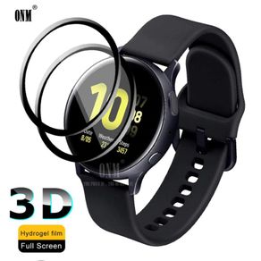 3D Full Screen Protector film for Samsung Galaxy Watch Active 40mm Anti-Bubble Soft Round Edge Screen Protector Cover