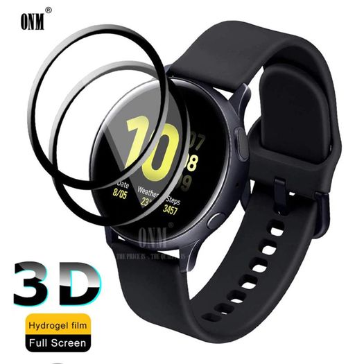 3D Full Screen Protector film for Samsung Galaxy Watch Active 2 40mm  Anti-Bubble Soft Round Edge Screen Protector Cover