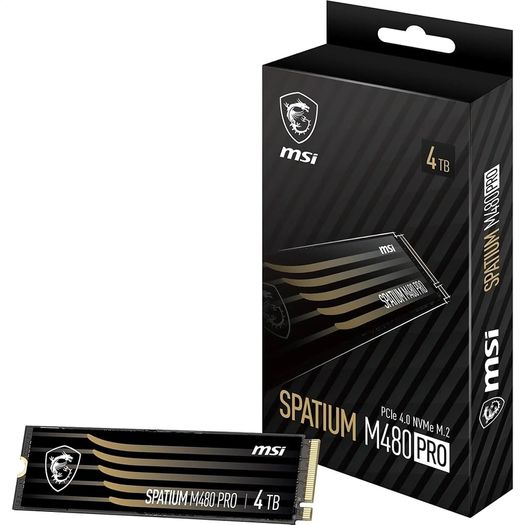 4TB Msi Spatium M480 Pro Ssd 7400MB/s