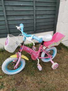 Peppa kids bike with stabilisers Size 12