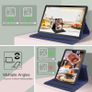 For Samsung Galaxy Tab A8 10.5 2021 Tablet Case 360 Rotating PU Leather Cover - Blue Image 2
