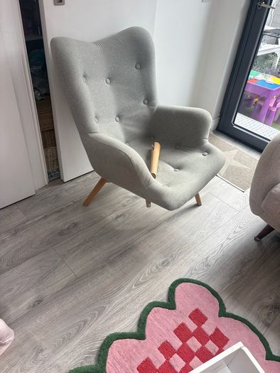 Grey armchair