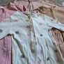 4 x Double zipper Footless Sleepsuits (9-12 months) Image 2