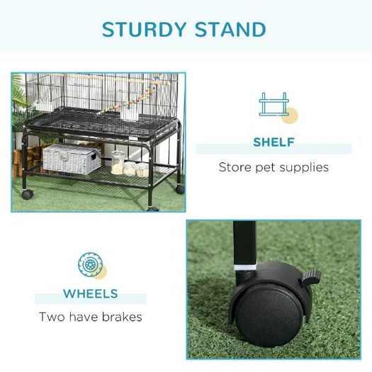 Large Bird Cage with Stand