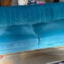 Teal dfs Enchanted sofa set. Four seater and cuddle seat. Image 5
