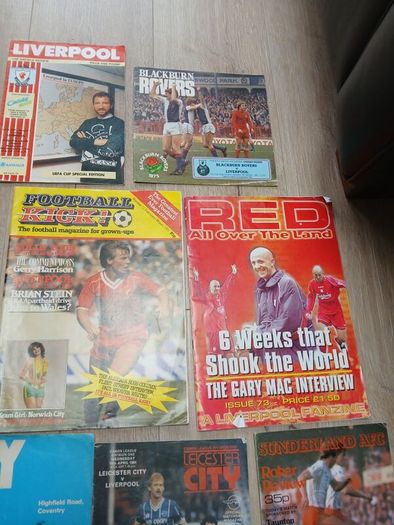 football program lot all Liverpool fc related