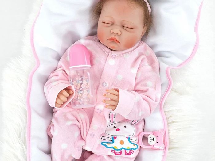 22 inches 55 cm Reborn Dolls Vinyl Soft Silicone Real Life Dolls Handmade Reborn Toddler Dolls Newborn Reborn Babies Toys (FREE POSTAGE)