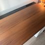MITTZON Desk, walnut veneer/black, 140x80 cm Image 2