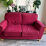 2 Seater Red Couch Image 3