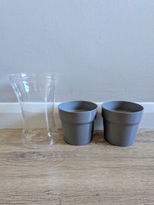 2 pots + 1 vase