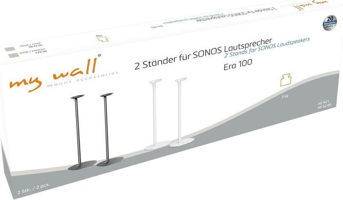 MyWall Sonos Era100 Floor Stands (Pair) - White
