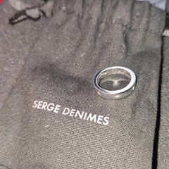 Serge Denimes Silver Seven Ring Size 6