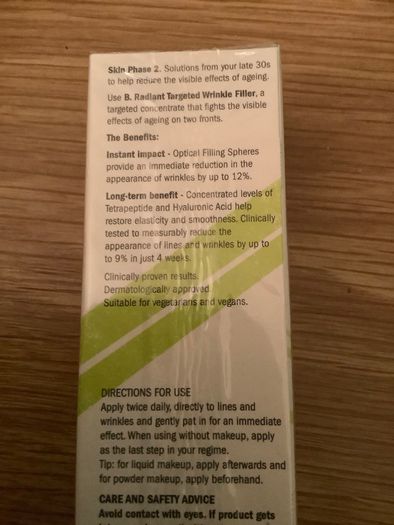 B.Radiant Targeted Wrinkle Filler