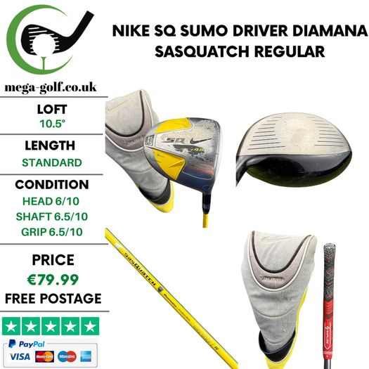 Nike SQ Sumo Driver / 10.5 Degree / Diamana Sasquatch Regular
