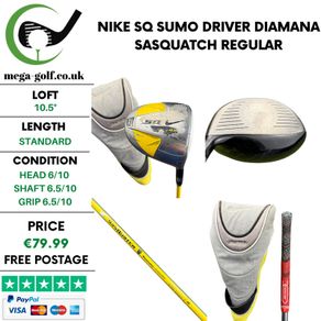 Nike SQ Sumo Driver / 10.5 Degree / Diamana Sasquatch Regular