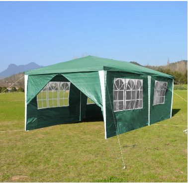 3 x 6 m Gazebo  Party Tent  Garden Gazebo with 6 Side Panels for Wedding Party, Garden Camping