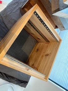 2 x Cedar National Beehives  - one brood box, 1 super box, mesh base with overwinter polycarbonate cover, queen excluder