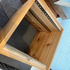 2 x Cedar National Beehives  - one brood box, 1 super box, mesh base with overwinter polycarbonate cover, queen excluder