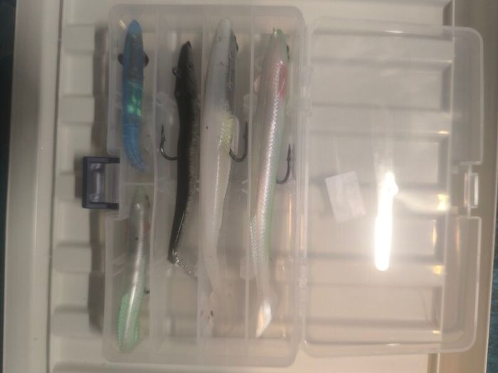 weighted paddle tail lures