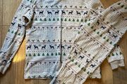 Zara grey fairisle Christmas pyjamas