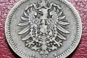Germany 1876 A 50 Pfennig type 1 - large shield Silver coin