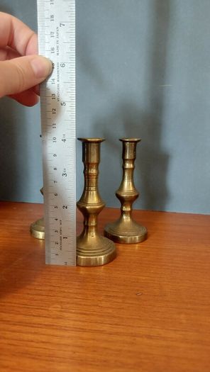 Fabulous Collection of Five Assorted Vintage/Antique Brass Candlesticks - Priced as a Collection, But Can be Sold Separately