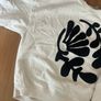 River island cream sweater loose fit black satin pattern Image 2