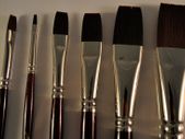 Synthetic Hair Brush - Flat Series 274 (Set of 6)