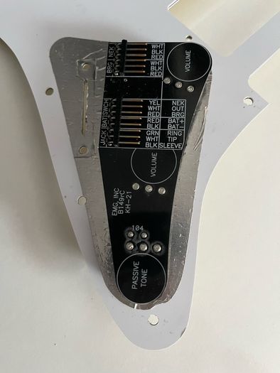 EMG Fender Stratocaster Pickguard humbucker HH for active pickups electric guitar parts accessories