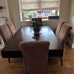 6 designer dining chairs in perfect condition