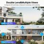 WiFi Security Camera Outdoor Dual Lens 2.4 / 5ghz Wireless IP Camera For Home Security Monitoring Image 2